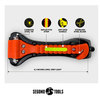 Segomo Tools 2x Emergency Escape Safety Hammers, Car Window Breaker, Seat Belt Cutter T07021